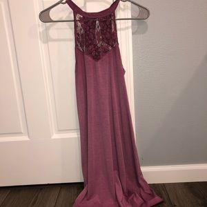 Very Pretty Light Purple Halter Top Dress